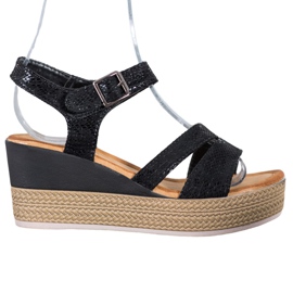 Sea Elves Sandales confortables noir