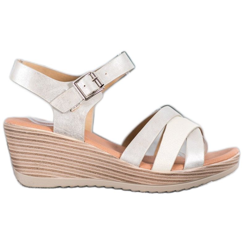 Sea Elves Sandales légères en cuir écologique d'or Sea Elves Sandales légères en cuir écologique d'or