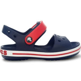 Crocs Crocband Sandale Enfant 12856 485 blanche rouge bleu