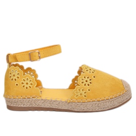 Espadrilles ajourées miel JH119 Jaune