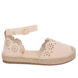 Espadrilles ajourées beiges JH119 Beige