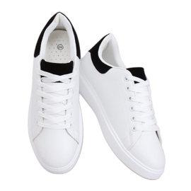 Baskets femme blanches LA85P Noir