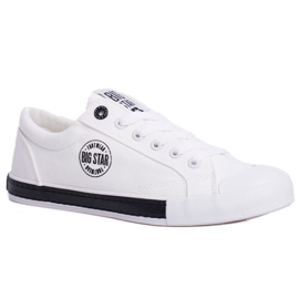 Baskets Femme Big Star Blanc FF274228 noir