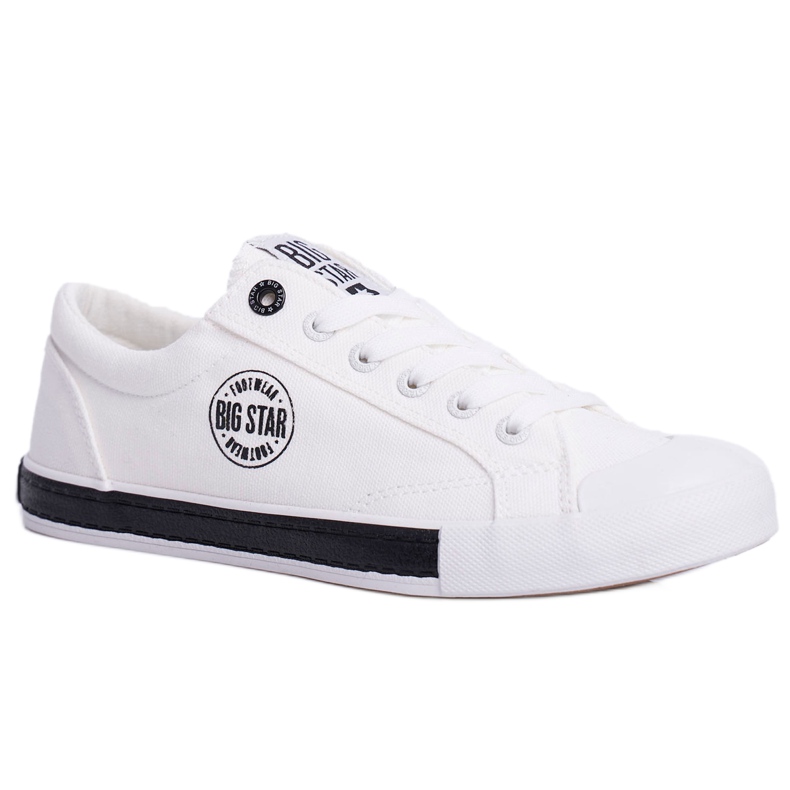 Baskets Femme Big Star Blanc FF274228 blanche le noir Baskets Femme Big Star Blanc FF274228 blanche le noir