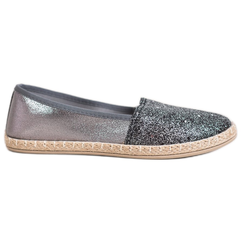 SHELOVET Slipons brillants gris