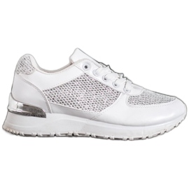 SHELOVET Chaussures de sport blanches élégantes SHELOVET Chaussures de sport blanches élégantes