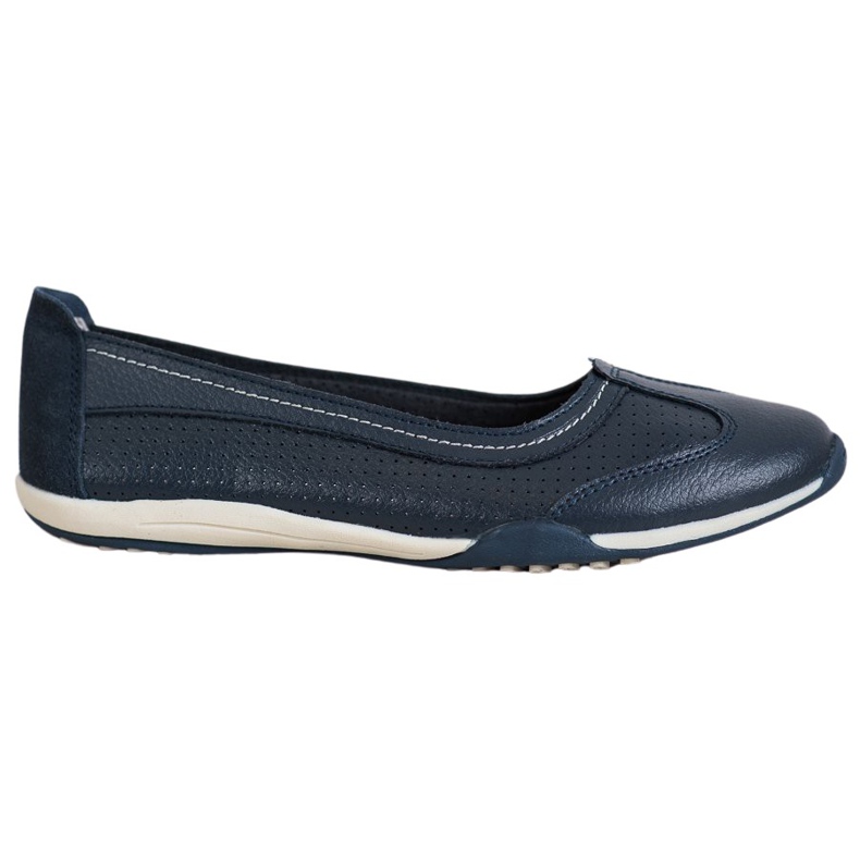 M.Daszyński Ballerine de sport en cuir bleu