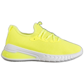 SHELOVET Baskets en textile jaune