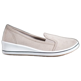 SHELOVET Slipons en daim brun