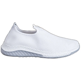 Renda Slipons Ajourés Sur La Plateforme blanc