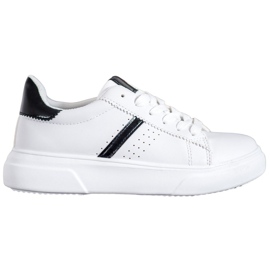 Renda Baskets avec empiècements noirs blanc