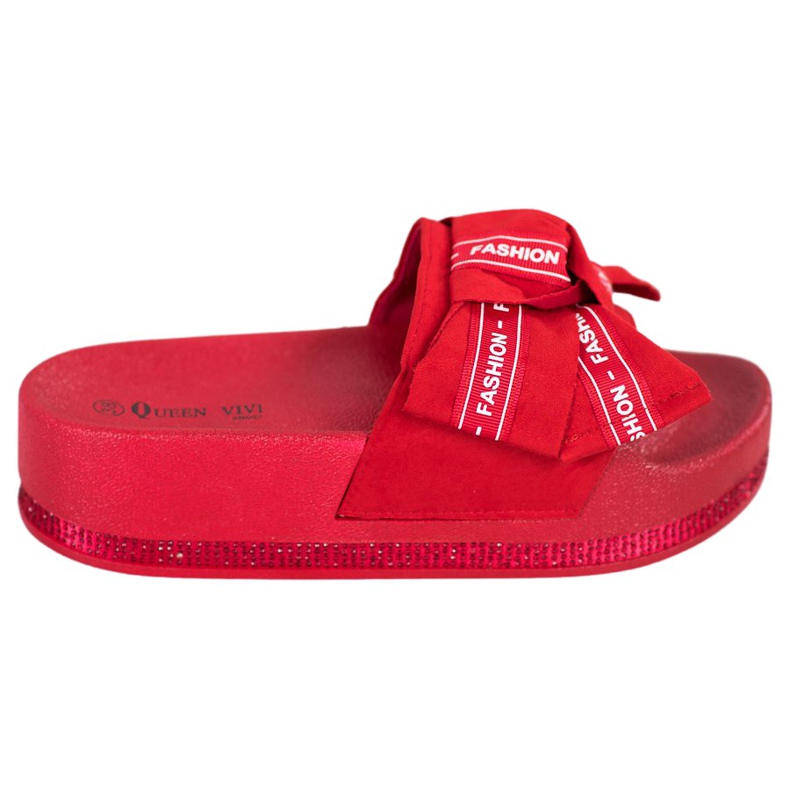 Queen Vivi Pantoufles De Mode Rouge Queen Vivi Pantoufles De Mode Rouge