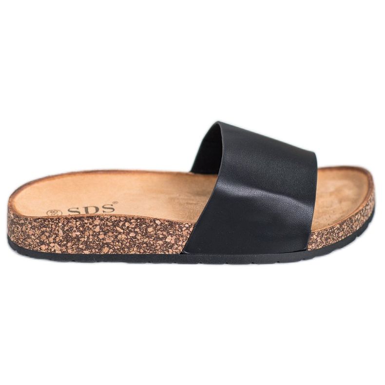 SDS Pantoufles Classiques le noir