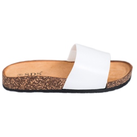 SDS Pantoufles Classiques blanc