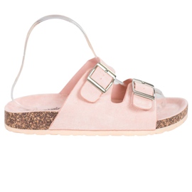Queentina Pantoufles confortables avec boucle rose Queentina Pantoufles confortables avec boucle rose