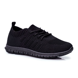 EVE Chaussures de sport noires pour enfants Filip noires
