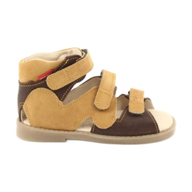 Sandales préventives hautes Mazurek 291 brun jaune