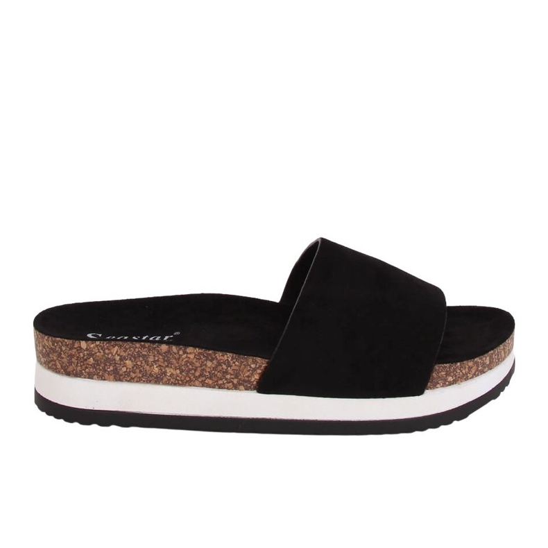 Chaussons noirs pour femmes CK184P Noir le noir