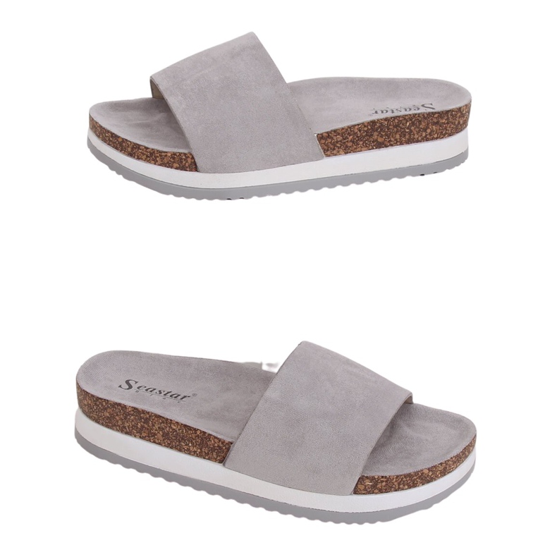 Gris Chaussons femme gris CK184P Gris