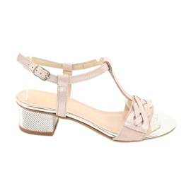 Sandales femme Gamis 3936 rose / argent gris