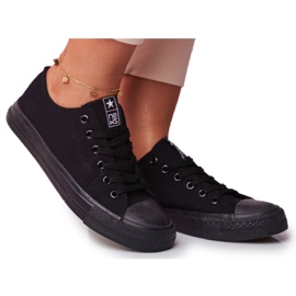 Baskets Basses Femme Noir Ecoma