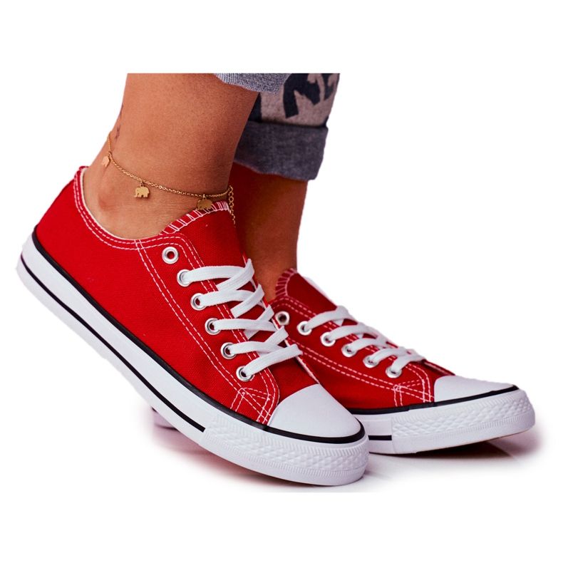 PS1 Baskets Classiques Femme Rouge Omerta