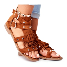 Sandales Boho Camel Balms pour femmes brun