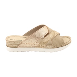 Chaussons confortables CONFORT INBLU SABBIA OF020 beige doré