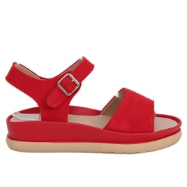 Sandales rouges pour femmes YJ860 Rosoo