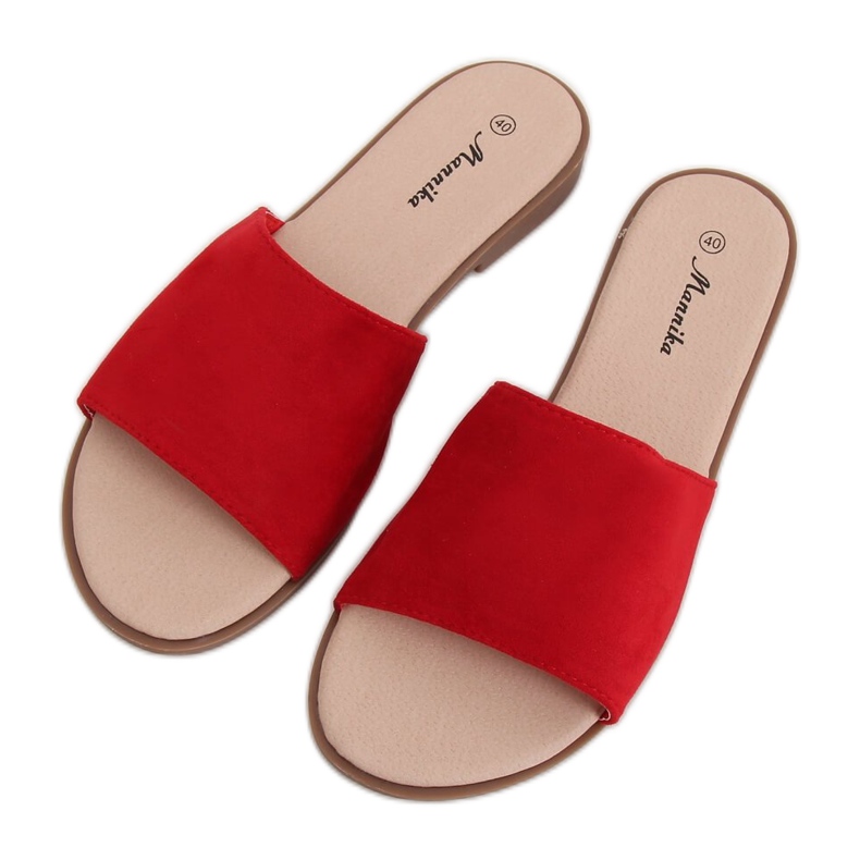 Chaussons rouges pour femmes WL1606 Rouge