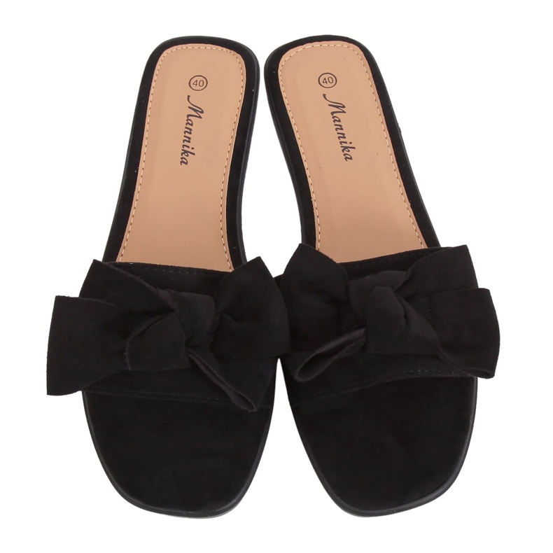 Chaussons noirs pour femmes WL1607 Noir le noir