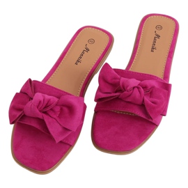 Chaussons femme fuchsia WL1607 Fuschia rose