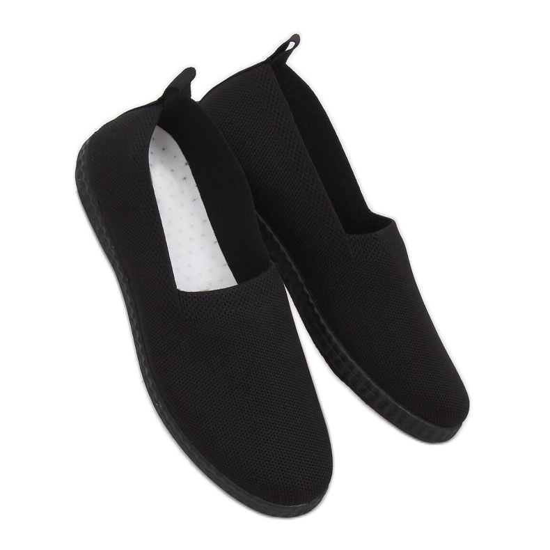 Baskets femme noires ZK118 Nero le noir