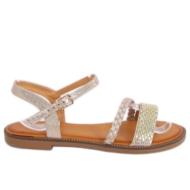 Sandales pour femmes dorées 620-62 Or