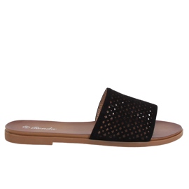 Chaussons ajourés noirs 620-63 Noir