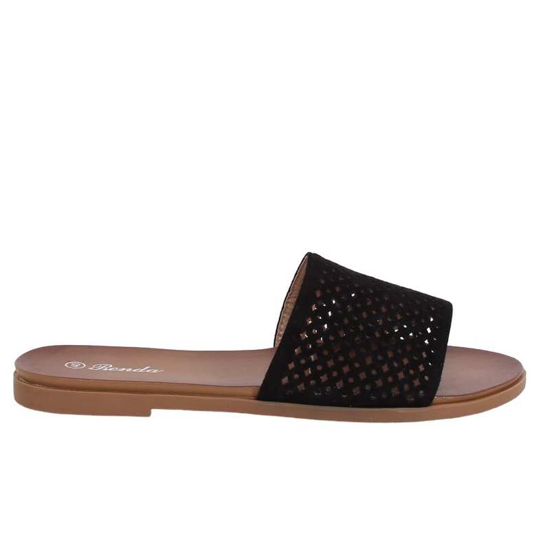 Chaussons ajourés noirs 620-63 Noir le noir