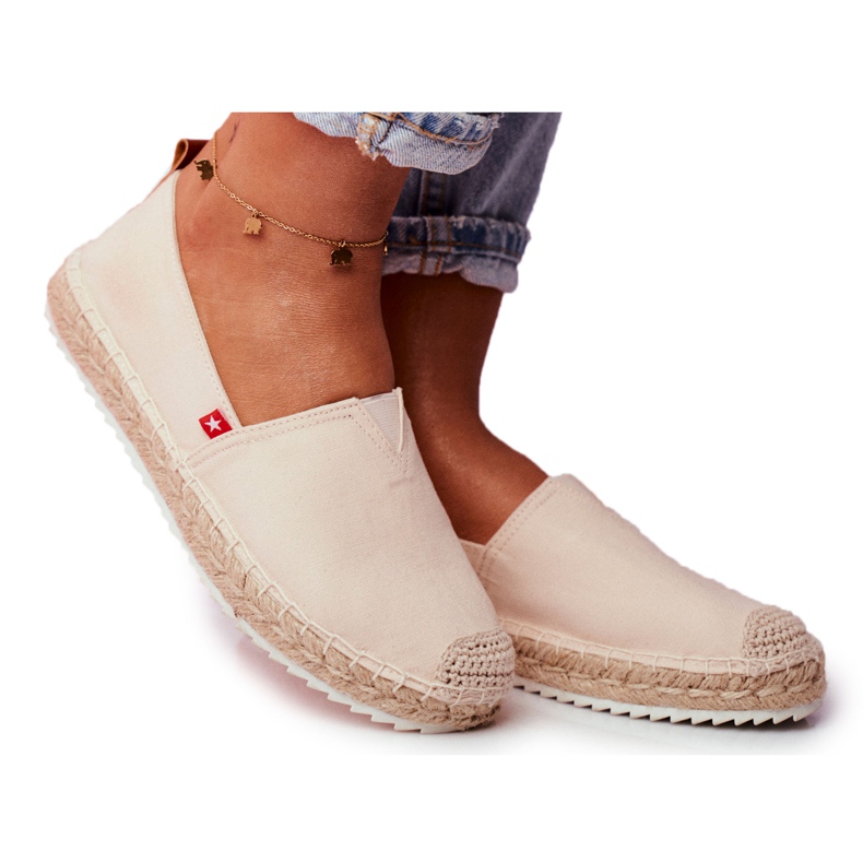 Espadrilles Femme, Semelle Tressée Beige Big Star FF274A500