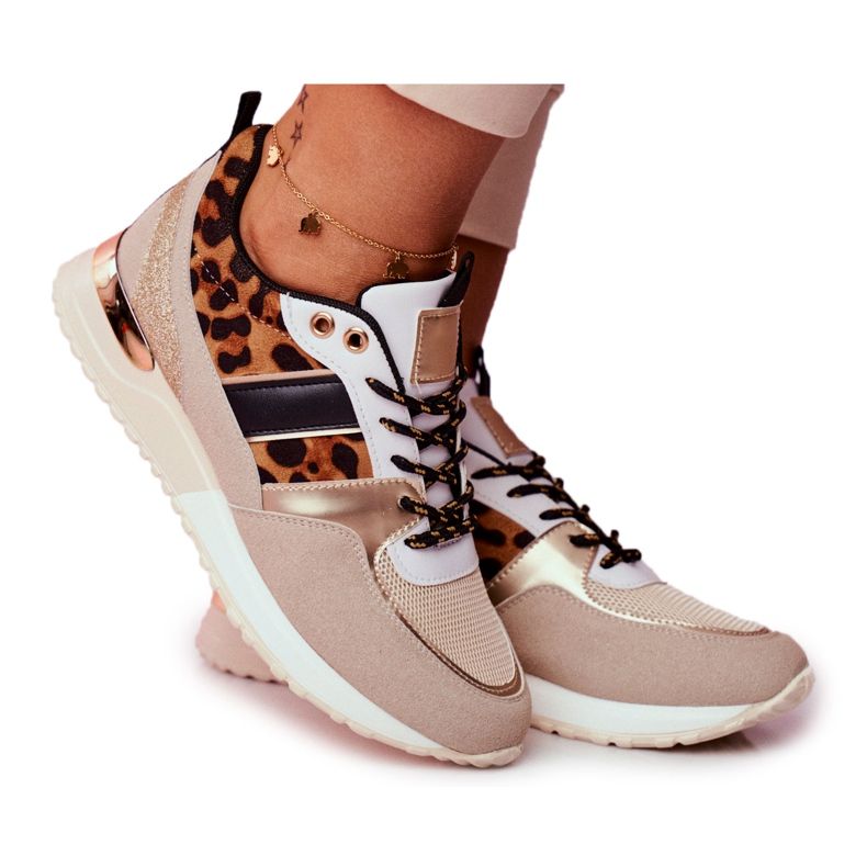 Chaussures Sport Femme Beige Léopard Himme
