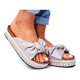 Chaussons Femme Gris Mortigo