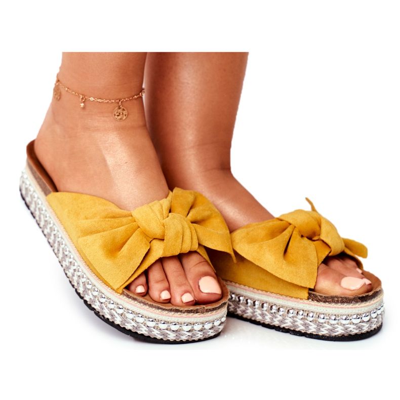 PS1 Chaussons Hauts Femme Jaune Mortigo
