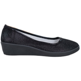 Lgm Ballerine Noire À Paillettes le noir