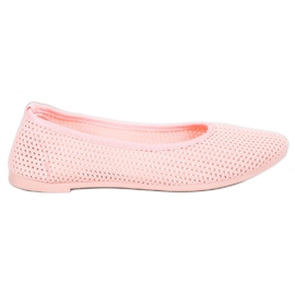 SHELOVET Ballerines légères ajourées rose