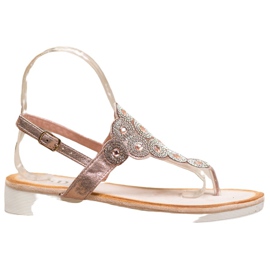 SDS Sandales sur la plate-forme avec des décorations jaune SDS Sandales sur la plate-forme avec des décorations jaune