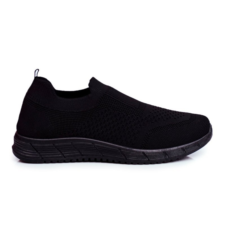 SEA Chaussures à enfiler en textile pour hommes Marquez le noir