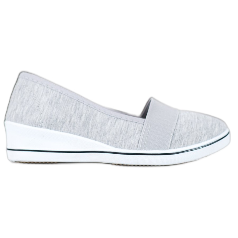 Renda Slipons Gris Sur Compensée