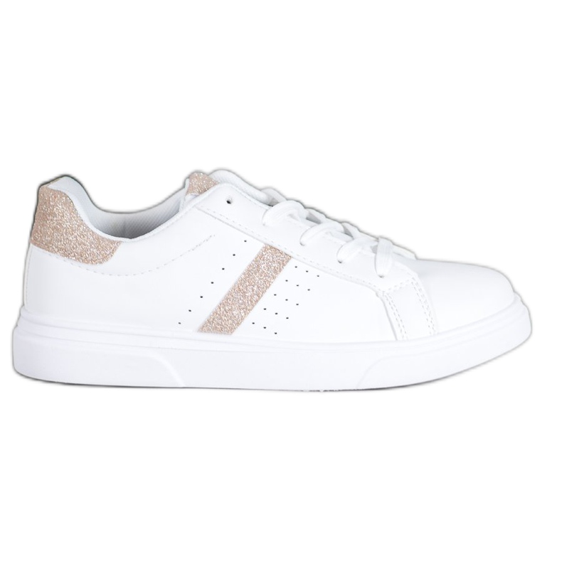 SHELOVET Chaussures de sport à paillettes blanche