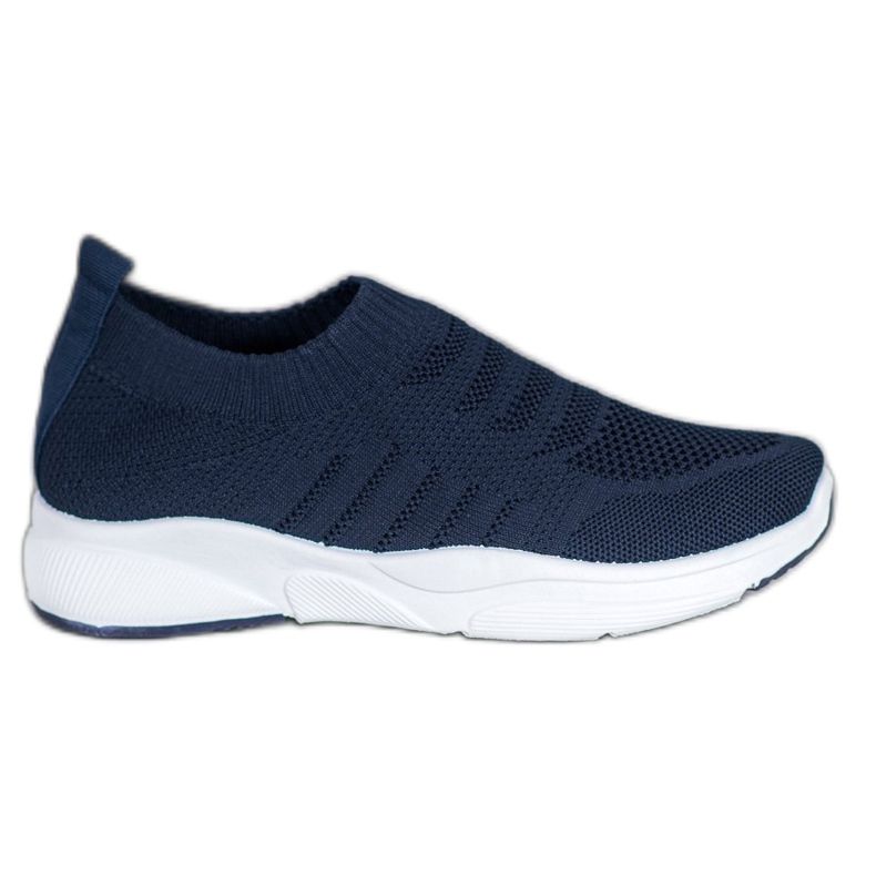 Sweet Shoes Slipons confortables sur la plate-forme bleu