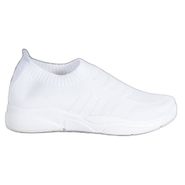 Sweet Shoes Slipons confortables sur la plate-forme blanc
