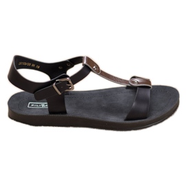 Filippo Sandales confortables noir gris