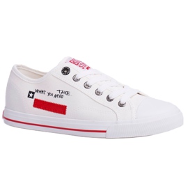 Baskets Femme Big Star Blanc FF274079 le noir rouge